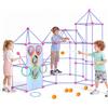 VEVOR, set da costruzione "Fort" da 180 pezzi, ideale per bambini dai 5 anni in su, gioco educativo che stimola il ragionamento spaziale e la creatività, set da costruzione con gioco di lancio della palla, include una borsa per il trasporto