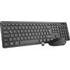 Selius Set di tastiera e mouse wireless con layout tedesco, compatibile con PC e laptop