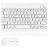 Selius Tastiera e mouse Bluetooth wireless per tablet e laptop, ricaricabili tramite USB, con tasti funzione (Fn), mouse silenzioso con risoluzione 800/1200/1600 DPI