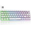 Selius Tastiera da gioco wireless, tastiera meccanica da 60% con Bluetooth/2,4G/Type C, compatta con 63 tasti, interruttori meccanici lineari rossi, layout americano