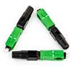 Selius Connettore in fibra ottica FTTH, connettore ottico SC APC, tipo a scatto, connettore rapido di livello di telecomunicazione per reti CATV, confezione da 10 pezzi
