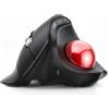 Selius Mouse trackball verticale, ergonomica, wireless, con controllo tramite pollice e click silenziosi