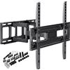 Selius Supporto a muro per TV, staffa girevole per TV da 32-65 pollici, compatibile con LED, LCD e plasma