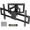 Selius Supporto a muro per televisori da 37-85 pollici, girevole e inclinabile, compatibile con standard VESA fino a 600x400 mm