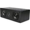 Selius Altoparlante centrale MB42-C per sistemi home theater e audio surround, passivo, a 2 vie (colore nero, confezione da 2)