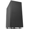 Selius VOID - Case per PC Mid Tower con isolamento acustico, USB 3.0, compatibile con ATX / Micro ATX / ITX, pannello laterale in acrilico, colore nero