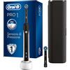 Oral-B Pro 1-760 Spazzolino Elettrico, con Timer Integrato, 3D Action, Sensore di Pressione, 2 Testin3, Batteria Litio, Custodia da Viaggio, Idea Regalo, Special Edition, Nero