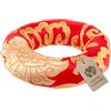 Avanda Cuscino per ciotola da canto a forma di anello per una posizione sicura della vostra ciotola da canto (fino a Ø 20 cm) e più suono, artigianato tradizionale, rosso-oro