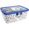 Stor Contenitore portaoggetti Click Mickey Mouse It's a Mickey Thing 13 L con coperchio a scatto - Scatola per in plastica per la cameretta, idea regalo