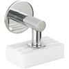 WENKO Porta sapone magnetico Turbo-Loc da parete, fissaggio senza forare | portasapone con cuscinetto adesivo, tenuta sicura, economico, acciaio inossidabile, 4,5 x 4 x 7 cm