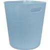 JVL Riblex - Pattumiera quadrata, 11 l, per bagno, camera da letto, ufficio, colore: blu