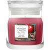 Yankee Candle Candela profumata in barattolo piccolo, candela profumata alla corona di mele rosse, candela a base di cera a base vegetale, regalo perfetto per le donne