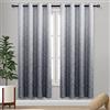 DWCN Ombre Tende oscuranti per camera da letto, motivo damascato, isolamento termico, a risparmio energetico, con occhielli, per soggiorno, set di 2 tende per finestre, 133 x 183 cm di lunghezza