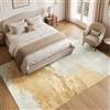 TOPICK Tappeto Salotto 200x280cm Beige Vintage Moderno | antiscivolo, lavabile, pelo corto, morbido, grande, facile da mantenere, adatto per camera da letto, sala, cucina e ufficio
