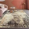 UUDIHO Tappeto in flanella nordica a pelo corto, facile da pulire, geometria moderna, antiscivolo, per ingresso e lounge (250 x 250 cm)