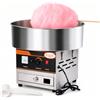 MAGIC SELECT Macchina per Zucchero Filato Professionale 900W, Acciaio Inox con Controllo Temperatura, Riscaldamento Rapido 2-3 min, Misurino Incluso, per Eventi e Fiere (52x52x43 cm)