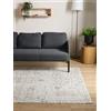 Interiyou Tappeto Vintage Gent - 160x230 cm Beige - Pelo corto design retrò per salotto, camera da letto, lavabile e antiscivolo, motivo stampato