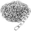 ASelected Catena zincata resistente da 5 m in acciaio inossidabile da 5 mm, serratura a catena per recinzioni esterne, gabbie per animali domestici, forniture per recinti di mucche, capre, cavalli,