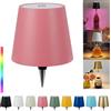 TiGilt Pridola RYXZ0213 - Paralume senza fili per bottiglia di liquore, ricaricabile a LED, dimmerabile continuamente, 3 colori, kit lampada da tavolo per esterni, lampada da bar, bottiglia di vino (1