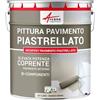 ARCANE INDUSTRIES Vernice per piastrelle pavimento, a base di resina epossidica - Arcapoxy Pavimento Piastrellato - 2,5 kg (fino a 12,5 m² in 2 strati) Bianco Crema - RAL 9001