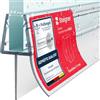 STEIGNER Guarnizione doccia UK33 140 cm (1 pz.) trasparente - Guarnizione box doccia verticale per docce angolari o pentagonali con porta 5-6 mm - Impermeabile, Materiale resistente, Finitura estetica