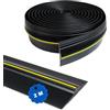 Vefhby Guarnizione porta garage, 2 m, gomma resistente alle intemperie, nero | Guarnizione soglia in gomma per garage, protegge da pioggia, vento, polvere e neve e aiuta a mantenere il pavimento asciutto.