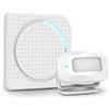Aktivstar Sensore di movimento con allarme acustico per ingressi/sensore di movimento per casa e commercio,campanello senza fili per porta,allarme di sicurezza,rilevatore di presenza portatile