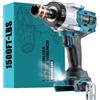 Ecarke Avvitatore a percussione a batteria, 2000 Nm, compatibile con Makita | Motore brushless con luce LED, ideale per auto, camion, macchine pesanti e officina, senza batteria e caricabatterie