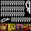 Yotako Ganci per grondaie per luci fatate, confezione da 100 clip gancio porta luci di Natale, mini clip per grondaie in plastica resistente alle intemperie, per decorazioni natalizie, luci da