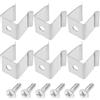 LT Easiyl 50 Clip Di Montaggio Per Luci A Corda In Acciaio Inossidabile 12x11x13,5 Mm Supporto Per Canale Lampada Per Strisce LED Da 8-11 Mm