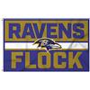 Rico Industries NFL Football Baltimore Ravens Bold 90 x 152 cm, Bandiera unilaterale, per Interni o Esterni, Decorazione per la casa