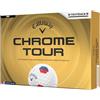 Callaway Golf Chrome Tour 2026 Palline da Golf, Tru Track, Blu/Rosso