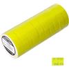 Generic Etichette per pistola MX-6600, etichette adesive su 2 righe per pistole da prezzo e data, compatibili con MX-6600, MX-6602, G6000, YH-689, 5000 pezzi - 10 rotoli (senza pistola) giallo