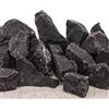 AquaOne Pietre nere per acquario, pietre naturali, misura M, 1 pezzo, 0,5 - 1,0 kg per pietra, roccia acquascaping, colore nero, decorazione terrario nanobacino paesaggio