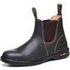 SL-Saint Stivali Chelsea Classici Uomo Alla Caviglia Alla Moda Senza Lacci Pelle Pieno Fiore Casual Leggeri