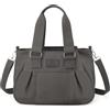 DORRISO Borsa Tracolla Donna Moda Viaggio Leggero Mano Borsetta Messenger Bag per Shopper Casual Lavoro Vacanze Impermeabile Nylon Grigio