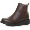 AJVANI Donna Tacco a Zeppa Bassa Cerniera Lampo Elastico Comfort Stivali Chelsea Stivaletti Taglia