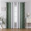 Gazal Vole Tende sfumate oscuranti, H213 x L132 cm, 2 teli verde-bianco con occhielli
