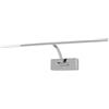 Alpinaluz Applique da Parete LED per Quadri 8W 2700K Cromato Lucido 45,5 cm | Barra inclinabile a 180° con diffusori acrilici per specchi, vetrine, mobili e decorazione murale