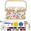 MKNZOME Kit Cucito Essenziale, MKNZOME Oltre 110 pezzi Accessori Cucito Ago e Filo Per Cucire Set Cucito Casa portatili per adulti Bambini Principianti Viaggiatore