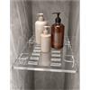 Generico Mensola Doccia in Acrilico per Nicchia, Portaoggetti Bagno Senza Fori(10x20 cm)