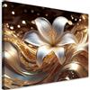 Feeby Quadro su Tela Non Tessuta - Stampa Su Tela - 45x30 cm - Decorazioni Camera - Fiore di giglio d'oro - Decorazione Murale - Moderno Soggiorno - quadri moderni soggiorno - poster