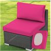 ZGDDPZA Copriseduta per Divano da Esterno - Federa Elastica per Cuscino, Copricuscini per Mobili da Giardino, per Patio, Terrazza e Uso Interno/Esterno (Rosa Rossa,1PC Length 100-125cm)