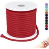 CAMAL Cordoncino in nylon cerato da 3 mm, filo cerato per bracciali, 5 m, cordoncino in pelle cerato da 3 mm, filo per gioielli fai da te, macramè, gioielli (rosso)