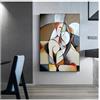 IHHGNB Donna sognante di Picasso, famose opere d'arte per la decorazione della casa, quadri astratti, dipinti su tela, poster da parete (80x120 cm/senza cornice)