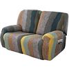 ZEaink Copridivano Relax Reclinabile Elasticizzato 1/2 /3 Posti, Copripoltrona Relax Reclinabile Universale con Tasche, 4/6/8-Pezzi Fodera per Poltrona Lavabile, Coperture per Elettrica Divano ( Color : #16