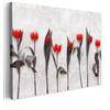 MuchoWow© Stampe Su Tela Foto Quadri Moderni Canvas Quadro | 100x70 cm Camera Da Letto Salotto Decorazione Parete Con Fiori - Tulipani - Marmo