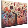 MuchoWow© Quadro Su Tela Grandi Dimensioni Quadri Moderni Stampa Di Foto | 100x70 cm Soggiorno Decorazione Camera Letto Da Parete Con Cornice Dipinti Albero Della Vita - Fiori - Rosa - Hippie - Arte