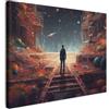 MuchoWow© Quadri Moderni Poster Da Parete Quadro Grande Foto Stampe Su Tela | 100x70 cm Soggiorno Decorazioni Muro Salotto Con Cornice Camera Da Letto Alieni - Astronauta - Pianeti - Spazio