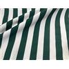 Generic Tessuto a Righe Sofia Righe Larghe 4cm per Tende Tappezzeria Decorazione Casa Runner da Tavola Materiale per Cuscini - Larghezza 140 cm - Venduto al Metro - Verde Scuro e Bianco